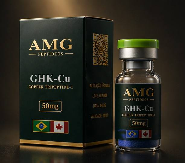 Caixa e Vial GHK-Cu 50mg